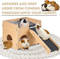 2 Pack Guinea Pig Bed - 10 x 13 Inch Upgraded-Thickness Pee Pads Bedding