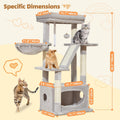 Taoqimiao Cat Tree, 38.5In Cat Tower for Indoor Cats, Suitable for Kittens