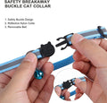 Flymind 18Pcs Reflective Cat ID Collars with Bell Adjustable 19-32cm, Soft Nylon Adjustable Breakaway Identification Collars for Puppy Kittens