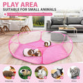 Rypet Guinea Pig Playpen Pop-Up, Outdoor Yard Fence for Small Pets,Pink