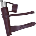 FOLK APPAREL Horse Saddle Hip Flask Set, Stainless Steel Flask with Brown & Black Leather Case, Equestrian Saddle Flask 