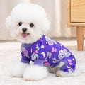 XPUDAC 4 Pieces Dog Pajamas Soft Strechy Puppy Onesies Pet Clothes for Small Medium Dogs Boy Girl Cat Pet Outfit, 153-M