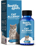 Cat Allergy Relief & Immune Support, Natural Relief for Seasonal Allergies, Itching, Sneezing, Congestion, Runny Nose, and Feline Respiratory Infections, 400 Small Odorless Tasteless Pills