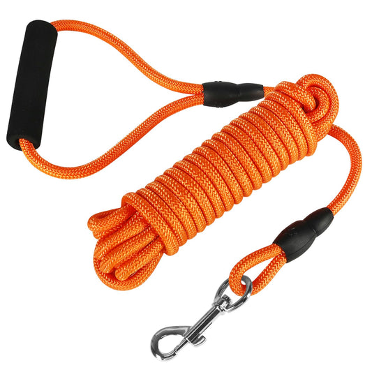 Vivifying Floating Long Dog Leash, 20FT Dog Training Leash, Lightweight Dog Check Cord Rope Lead with Comfortable Handle for Outside, Hiking, Swimming, Beach and Lake