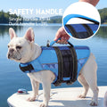ASENKU Dog Life Jacket with Reflective Stripes, Adjustable High Flotation Dog Safety Vest, Ripstop Pet Lifesaver for Swi