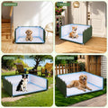 Dog Pee Pad Holder with High Walls,Waterproof Puppy Litter Box,Foldable Indoor Dog Potty,No Spill Pet Toilet for Large D