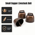 5 Pack Grazing Copper Bells, Metal Cow Bells for Dogs, Animal Copper Loud Bronze Bell, Small Brass Bell, for Cow Horse Sheep Cats Small Pets Anti-Theft Accessories (Red Bronze)
