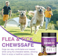 Dog Flea and Tick Chewable Tablets 200 Soft Chews Oral Supplement Chicken Flavor for Dogs All Breeds Sizes Ages Supports