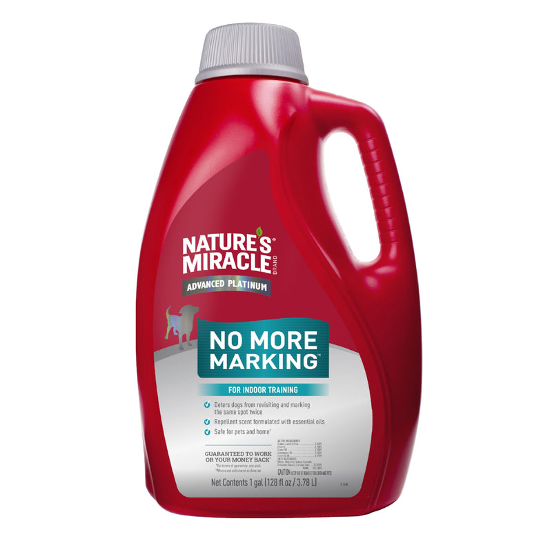 Nature’s Miracle Advanced Platinum No More Marking, 128 Ounces, Helps Discourage Repetitive Pet Marking