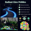 Sukh 200 PCS Luminous Stones Rocks – Mixed Color Glow in the Dark Rocks