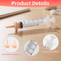 Pet Feeding Syringe, 2 Pcs Puppy Kitten Nursing Syringe with 10 Pcs Nipple, Silicone Feeding Tools for Newborn Animals P