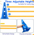 Dog Agility Course Backyard Set, 12 Cones & 6 Poles