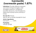 Durvet Ivermectin Paste 1.87% for Horses, Apple Flavored, 12 Count