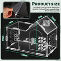 Acrylic Jumping Spider Enclosure, House-Shaped Clear Insect Terrarium