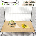 Bird Cage Liner 50-Pack 17” x 11” Gravel Paper Cuttable Pet Sandpaper Special for Bird Cage in Sea Sand, Easy Clean Pet 
