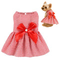 Dog Dress,1PC Dog Dresses with Cute Bowknot,Summer Dogs Clothes Pet Princess Dresses for Chihuahua Yorkies Puppies Cat Outfit