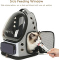 Cat Bubble Backpack Carrier, TSA Airline Approved Pet Travel Bag for Small Medium Dogs, Clear Hiking Camping Backpack fo