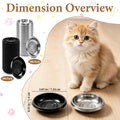 600 Pack Disposable Pet Feeding Bowls, Plastic Small Feeding Dish