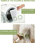 2Pcs Mesh Rabbit Hay Feeder Bag for Bunny, Guinea Pigs, Chinchillas