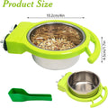 BNOSDM 2 PCS Stainless Steel Bird Bowls Bird Feeding Dish Water Cups Perch Stand Hanging Parakeet Food Container Food an