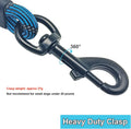 BTINESFUL Long Dog Leash, 10/15/20/30/50FT Dog Training Leash with Soft Handle, Reflective Heavy Duty Rope Dog Lead for Medium Large Dogs Outside Play, Camping (3/8" x 15ft, Blue)