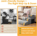 Topmart 3 Tiers Foam Dog Ramps/Steps,Non-Slip Pet Steps