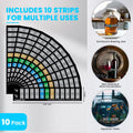 Horizontal Stick On Thermometer Strip, Digital Temperature Display for Fermenting, Brewing, Wine, Beer, Kombucha or Aqua