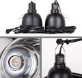 REPTI ZOO Reptile Light Fixture 2 Packs 5.5 Inch Deep Dome Lamp Cap, Optical Reflection Cover for Reptile Glass Terrariu
