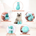 Gosknor 4 Pcs Silicone Cat Feet Claw Covers, Anti-Scratch Cat Nail Shoes