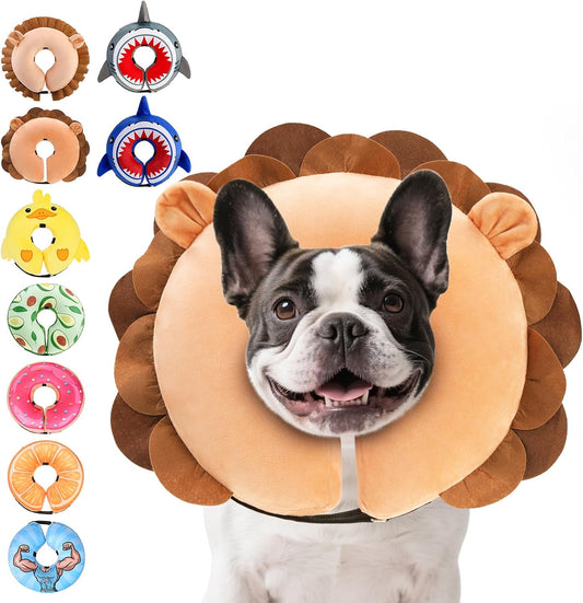KOOLTAIL Inflatable Dog Cone Collar Alternative After Surgery, M+