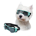 LESYPET Futuristic Dog Goggles for Small Breed, Tech-Style Pet Eye Glasses, Anti-Fog UV Protection Windproof Dog Sunglasses with Adjustable Strap for Outdoor Riding Travel, Blue