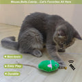 URMYONLY Interactive Cat Toy Wand with Catnip Mouse, Cat Teaser Wand Rainbow String for Bored Indoor Adult Cats and Kittens (2 Pack Mouse)