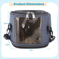 Small Animal Carrier Bag, Breathable, Adjustable & Removable Shoulder Strap & Hand-Carry Design, Clear Front Window, Was