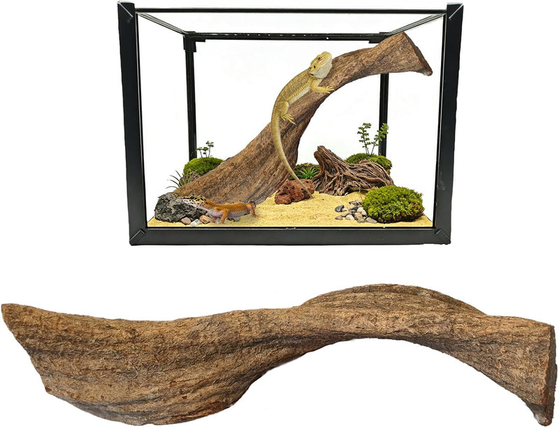 Tfwadmx Reptile Branches, Natural Reptile Corner Climbing Branch, Snake Climbing Branch Chameleon Cage Accessories Terra