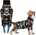 Suitical Recovery Suit for Cats - Spay and Neutering Cat Surgery Recovery Suit for Male or Female - Soft Fabric for Skin