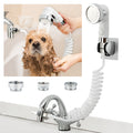 ZCONIEY Sink Faucet Sprayer Attachment, Shower Head Attaches To Tub Faucet, Dog Bathing Hose Shower Set for Laundry Bathroom Kitchen