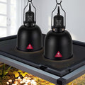 DXOPHIEX 5.5inch Deep Dome Reptile Heat Lamp Reptile Light Fixture
