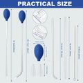 18.8 in Long Pipette for Fish Tank Coral Food Feeder with Cleaning Brush