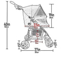 Pet Gear No-Zip Happy Trails Lite Pet Stroller
