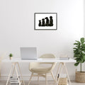 'Family Pet Silhouette Design'| Framed Giclee Art