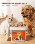 Freeze Dried Chicken Hearts for Cats & Dogs, 17.64 oz (1.1LB)