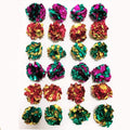 PETFAVORITES Mylar Crinkle Balls Cat Toys Interactive Crinkle Cat Toy Balls Independent Pet Kitten Cat Toys for Fat Cats Kittens Exercise, Soft and 2.36 to 2.5-Inch (24 Pack)