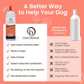 COAT DEFENSE Daily Preventative Powder | Made in USA | 9oz Precision Point Waterless Dog Shampoo & Pet Deodorizer for Smelly Dogs | Provides Anti Itch Relief | Dog Shampoo for Dry Itchy Skin