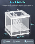 Pawfly Fish Tank Breeder Net Aquarium Fish Breeder Box with Nylon Mesh & Suction Cups Separation Net Small Fish Fry Hatc