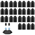 FNANJWQ 30 Pcs Dog Shock Collar Rubber Tips, Anti Bark Collars Caps Training Collar Replacement Silicone Covers Column Conductive Rubber Prong Sleeve Extra Contact Points for Puppy Dogs Stop Barking