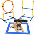 Dog Agility Equipment - Dog Obstacle Course Backyard Set - Puppy Agility Training Equipment Starter Kit with Adjustable 