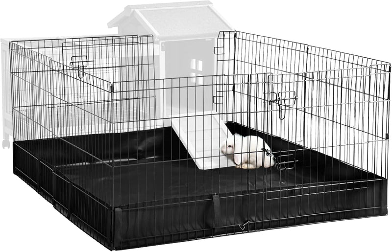 Aivituvin Pet Playpen Small Animal Cage Rabbit Pen Bunny Guinea Pig Playpen with Waterproof Floor Liner - Extension Play