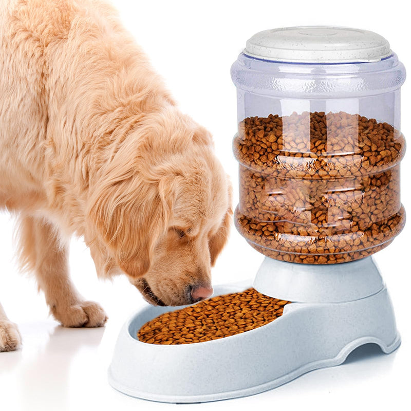 cucurbita Automatic Dog Feeders, Dog Feeder Dispenser for Large Dogs, 3 Gallon Gravity Automatic Dog Cat Feeder Station, Dry Food Storage Container Bowl for Adult Dogs