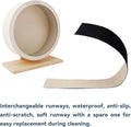 15in Large Silent Wooden Chinchilla Wheel，Removable Washable Track