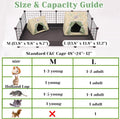 Jenvd Guinea Pig Hideout Large with Curtain, Machine Washable Bunny Hideout